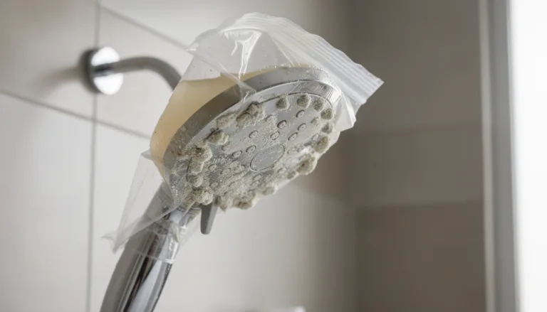 Calcare incrostato sul soffione della doccia? Basta un sacchetto di plastica per eliminarlo