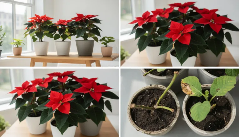 Come scegliere una Stella di Natale sana al vivaio e riconoscere quelle malate