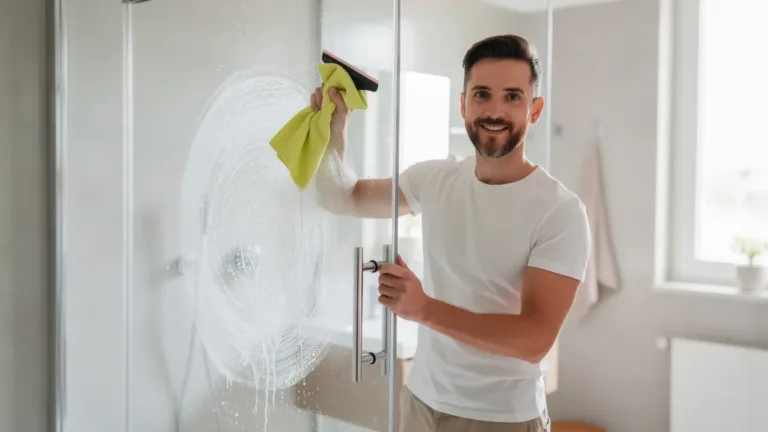 Il box doccia ha sempre aloni bianchi? Il segreto è asciugarlo con questo movimento