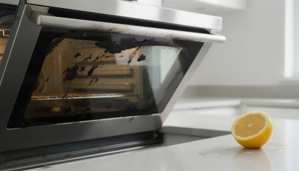 scopri il trucco efficace con il limone per eliminare le macchie nere dal forno in modo semplice e naturale. il metodo che funziona davvero per un forno pulito e brillante!