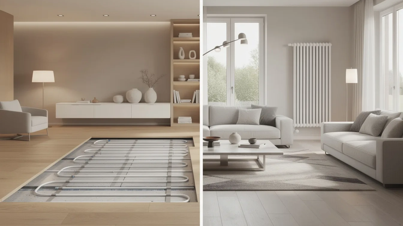 Riscaldamento a pavimento o termosifoni? Quale conviene davvero per la tua casa